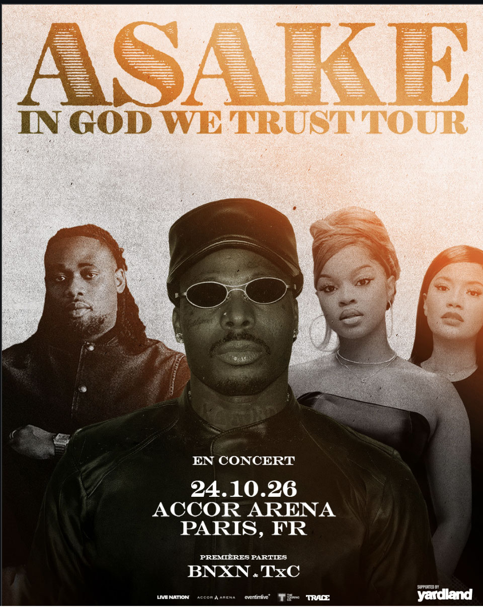 Asake en concert à l'Accor Arena : In God We Trust Tour