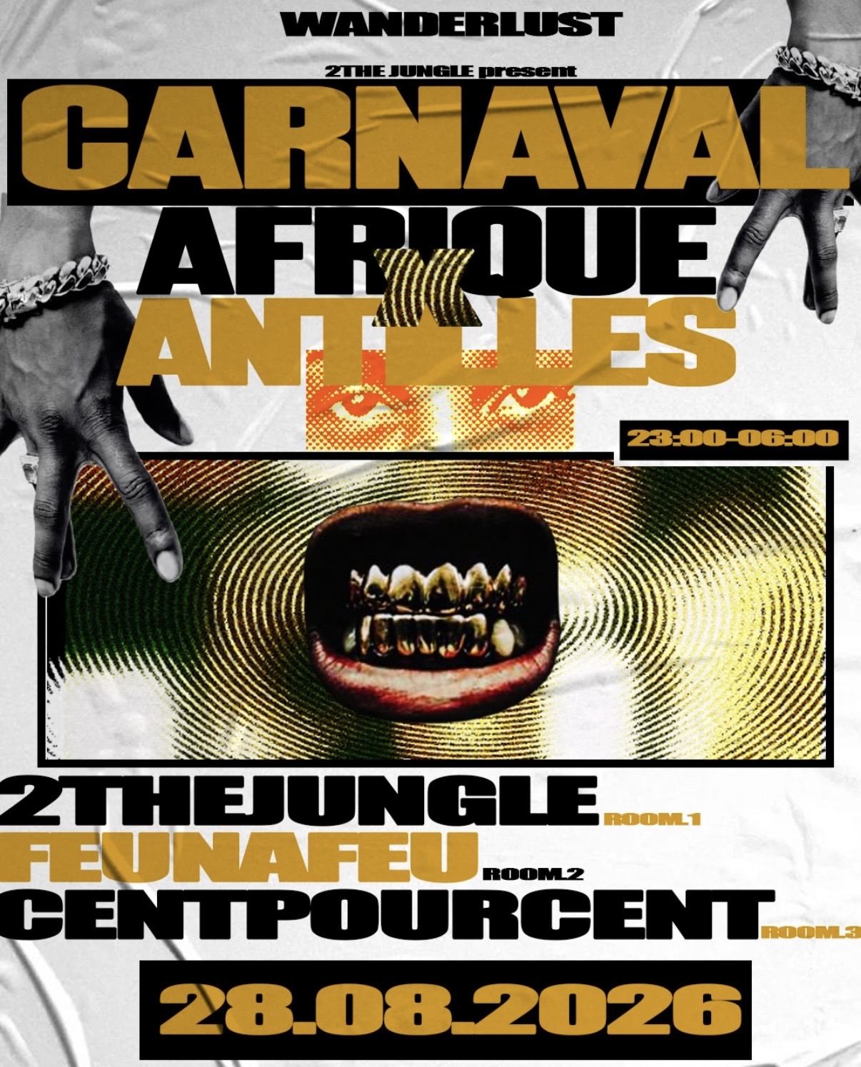 Carnaval Afrique x Antilles : 2TheJungle x Feunafeu x Centpourcent à Wanderlust Paris