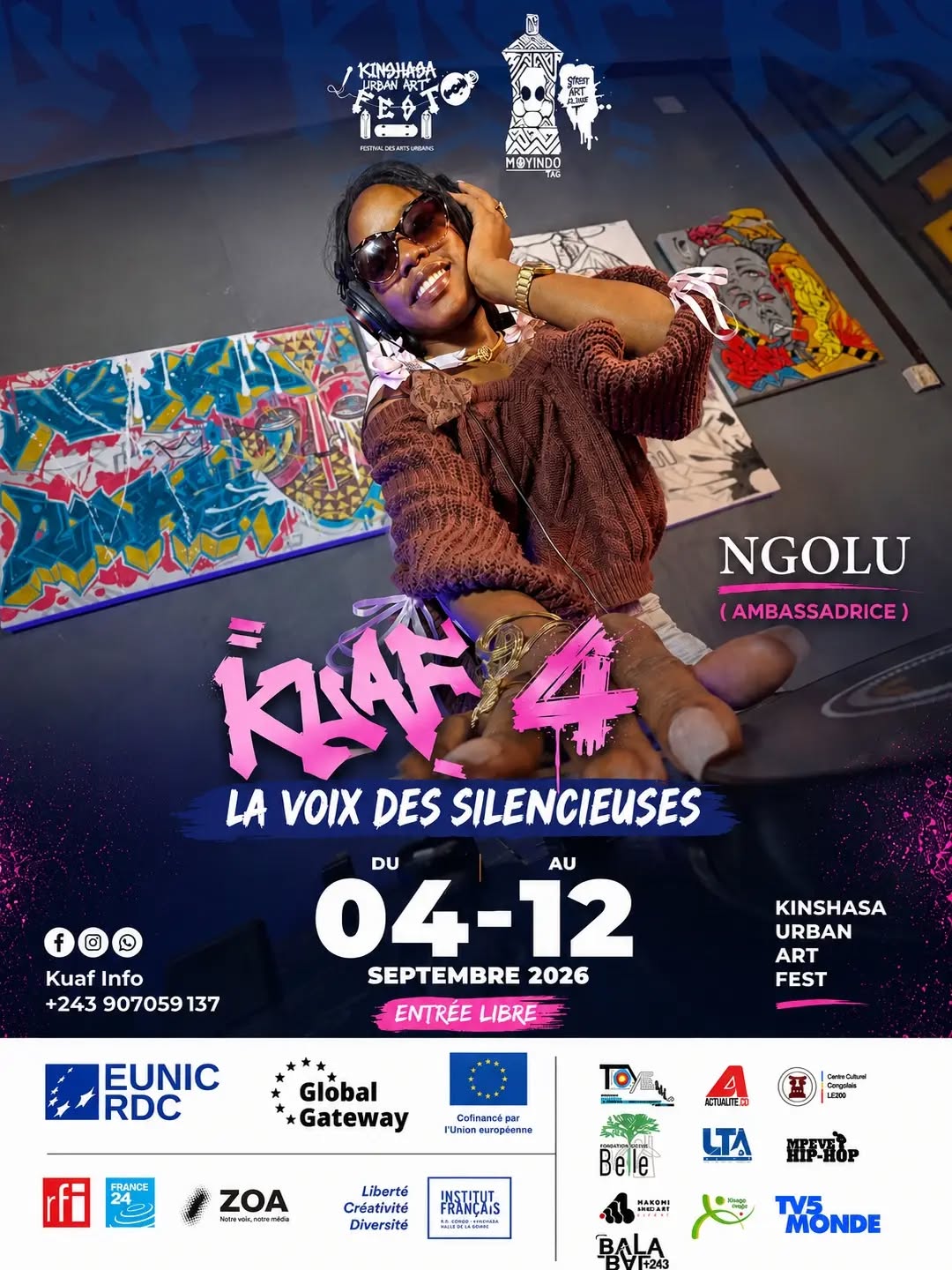 Kinshasa Urban Art Fest 4 : la voix des silencieuses