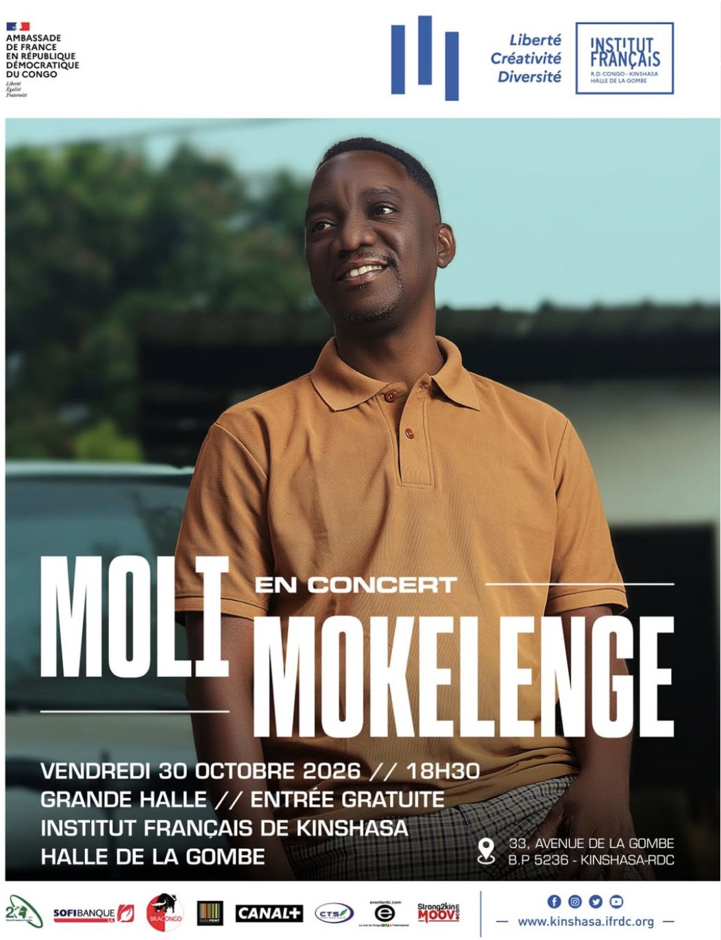 Moli Mokelenge en concert à la Halle de la Gombe